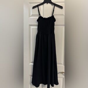 H&M Black Smocked Dress